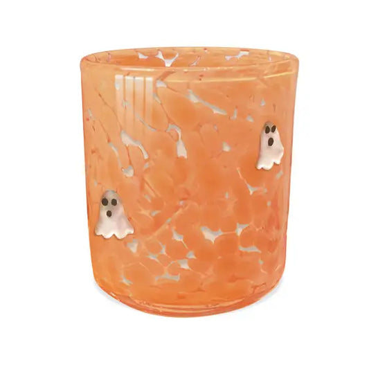 Candy Corn Ghost Icon Candle