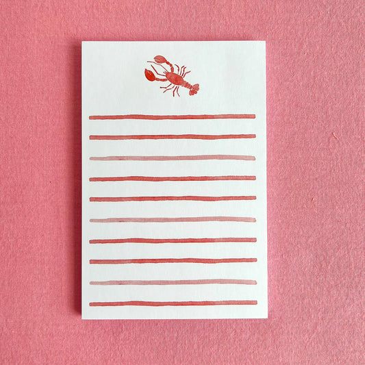 Notepad - Watercolor Lobster