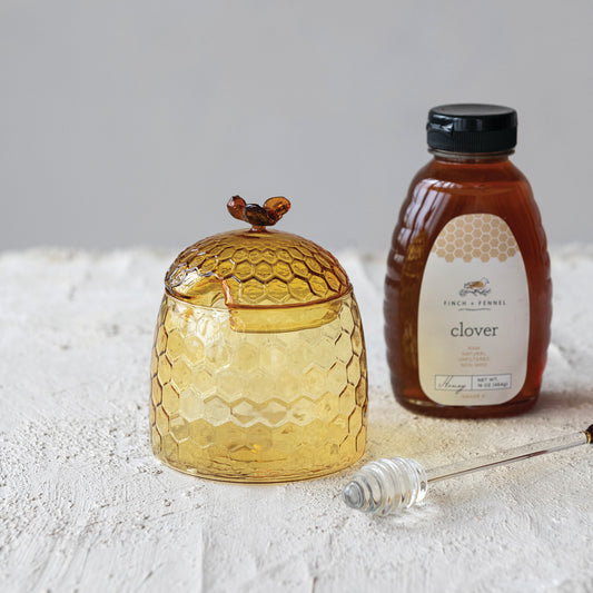 Glass Honey Jar