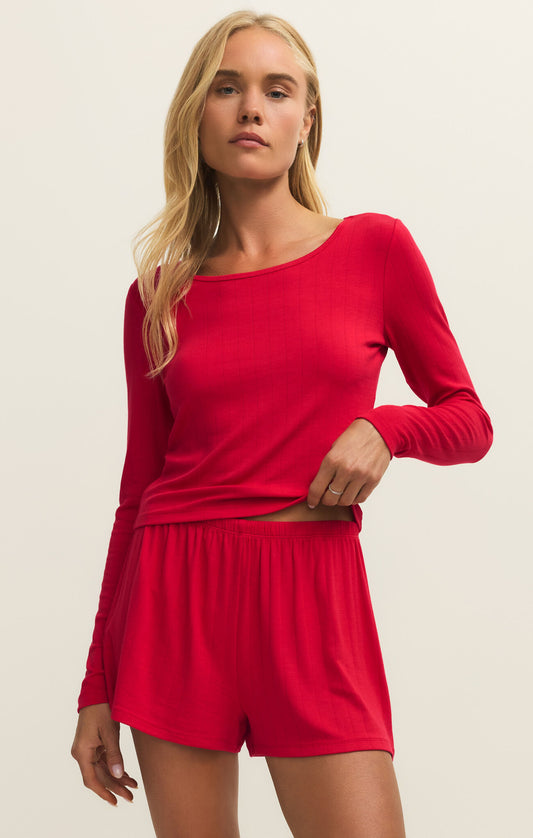 Felt Cute Longsleeve Rib Top