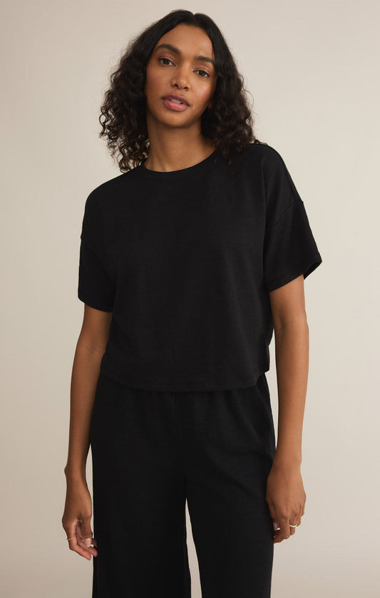 Sway Textured Cropped Tee