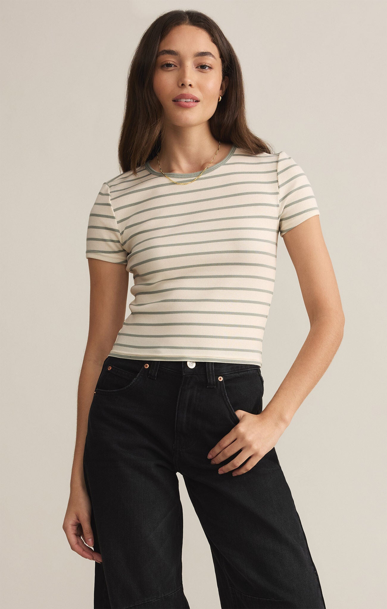 Saxton Striped Tee Shirt