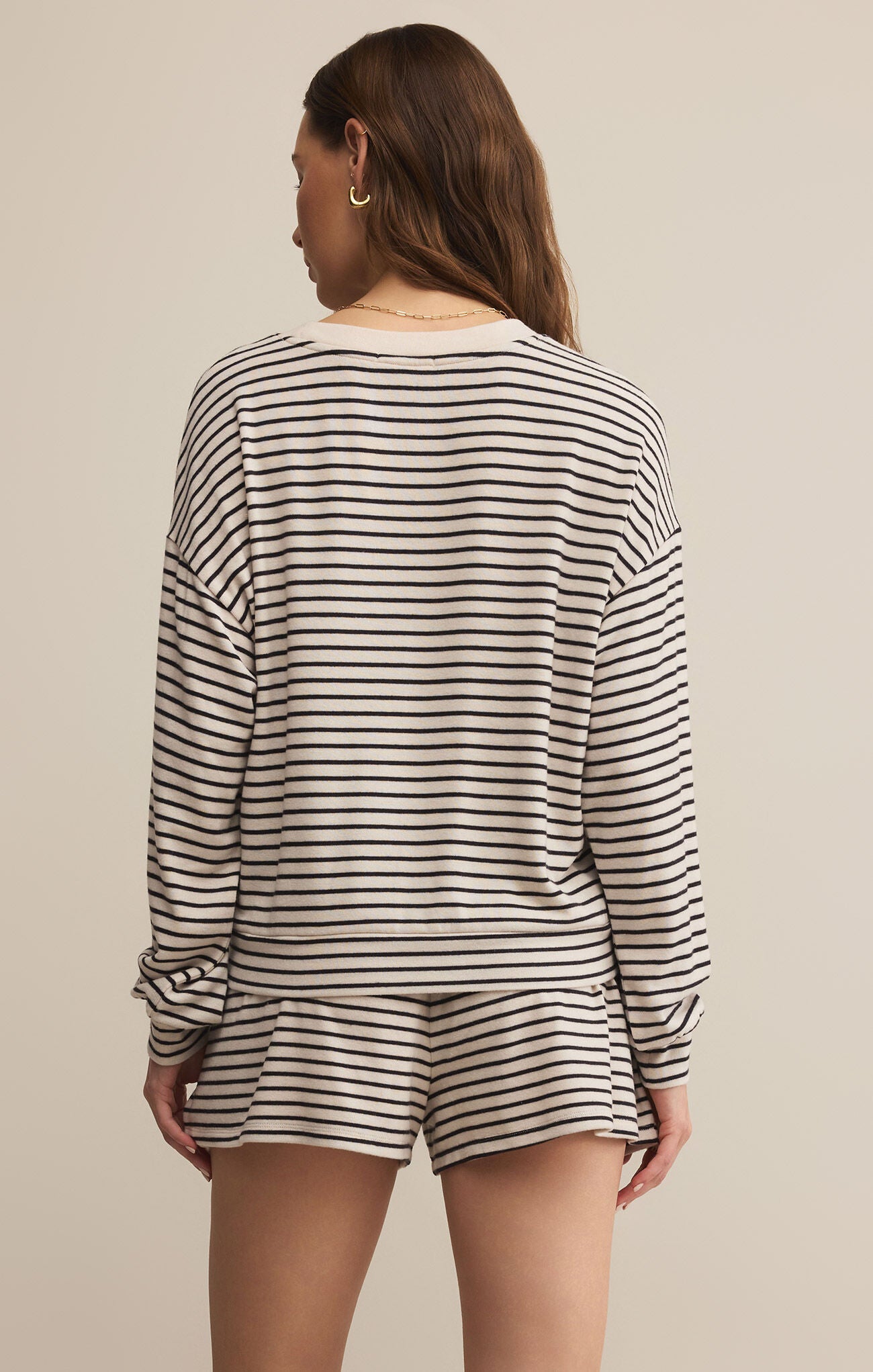 Luxe Stripe LS Top