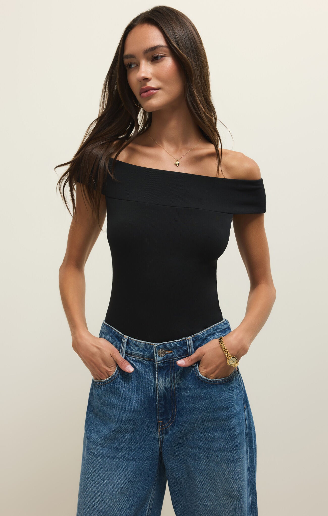 Second Skin Off Shoulder Top
