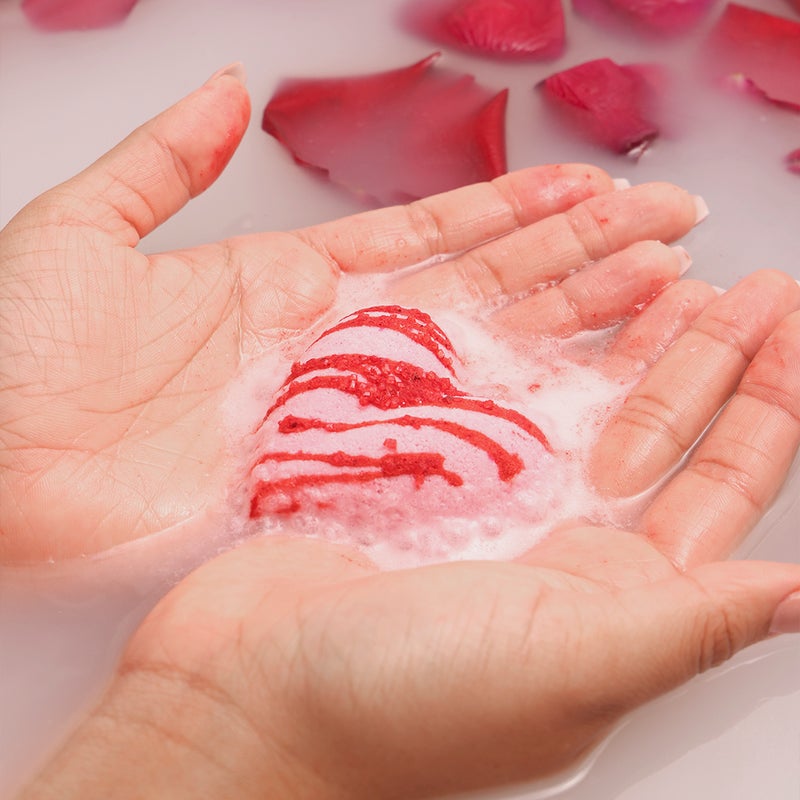 Heart Bath Treats - Rose Sorbet