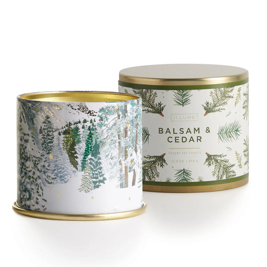 Large Tin Candle - Balsam & Cedar