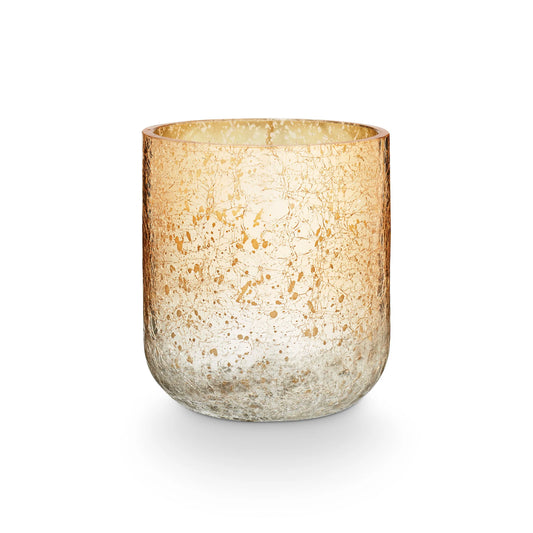 Sm Radiant Glass Candle - Winter White