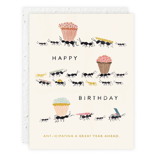 Birthday Card - Ant-Icipating A Great Year