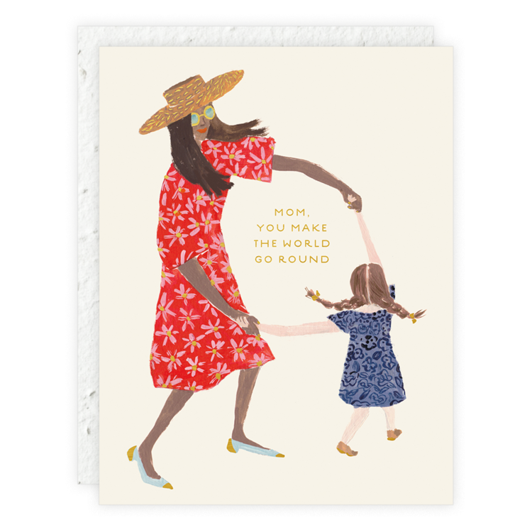 Mother's Day Card - Mom And Daughter
