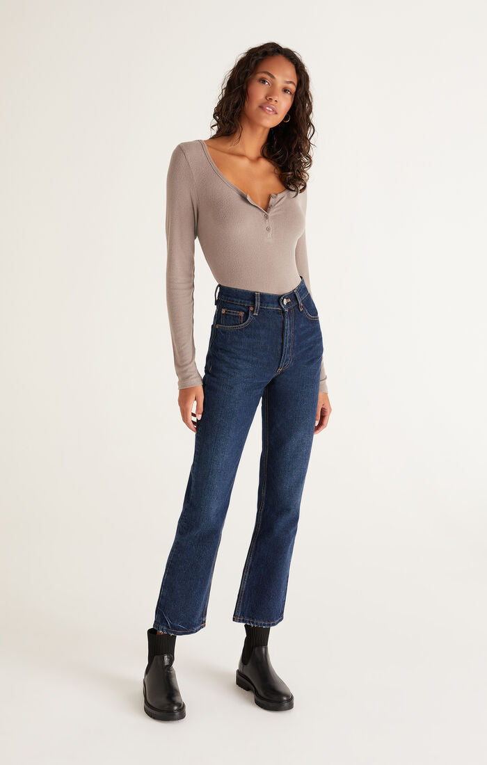 Cait Rib Henley Top