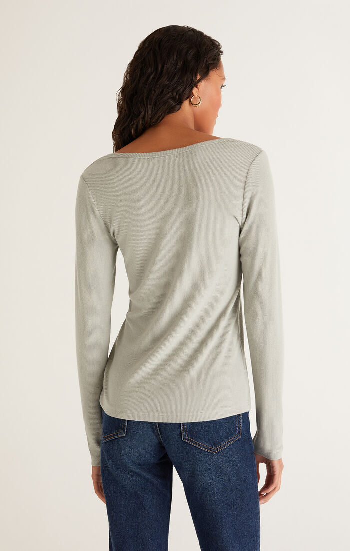 Cait Rib Henley Top