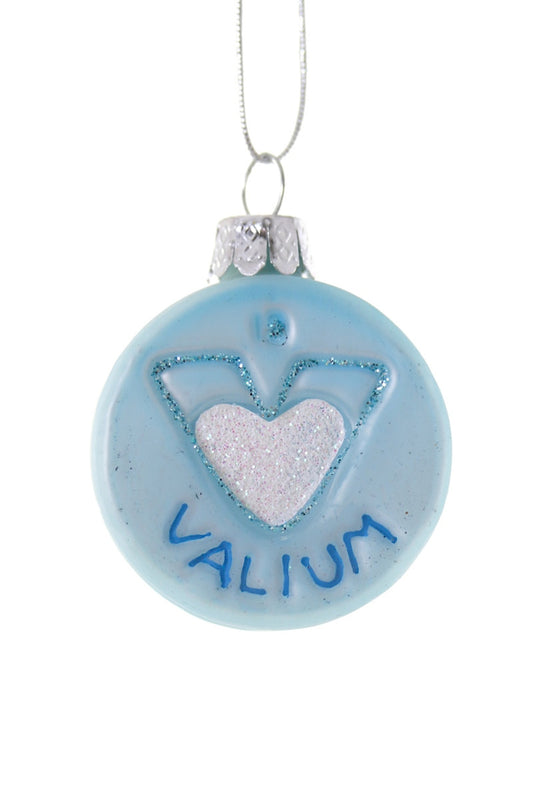 Christmas Survival Valium Ornament