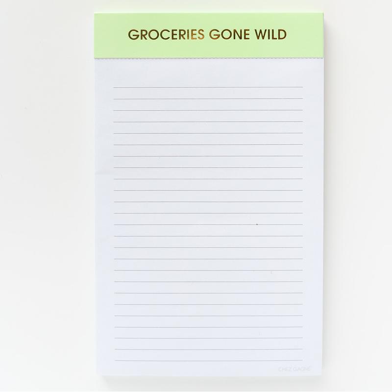 Notepad - Groceries Gone Wild