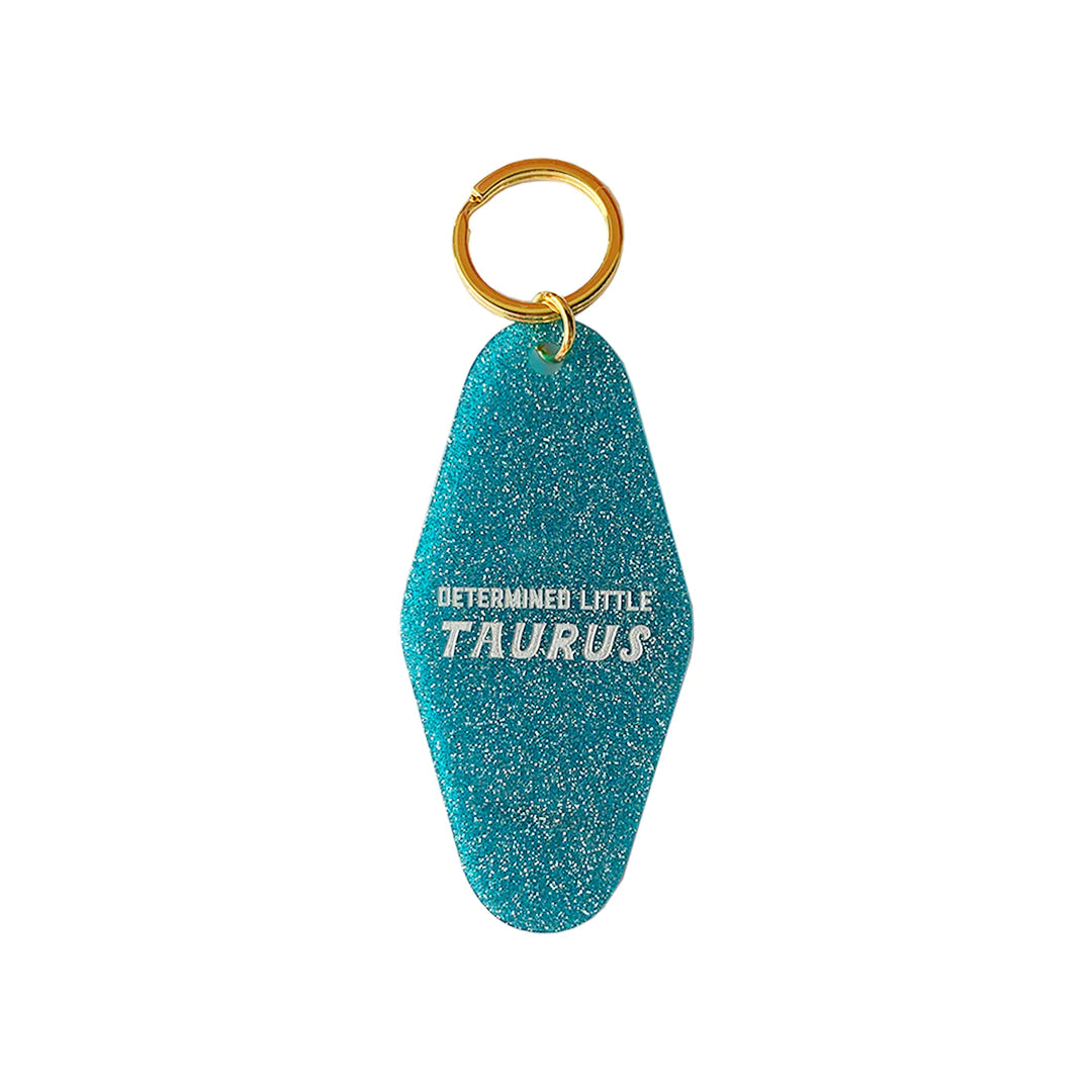 Taurus Keychain With Charms Bag Accessory Astrology Gift for 