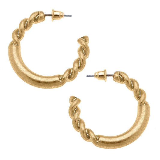Anne Twisted Hoops