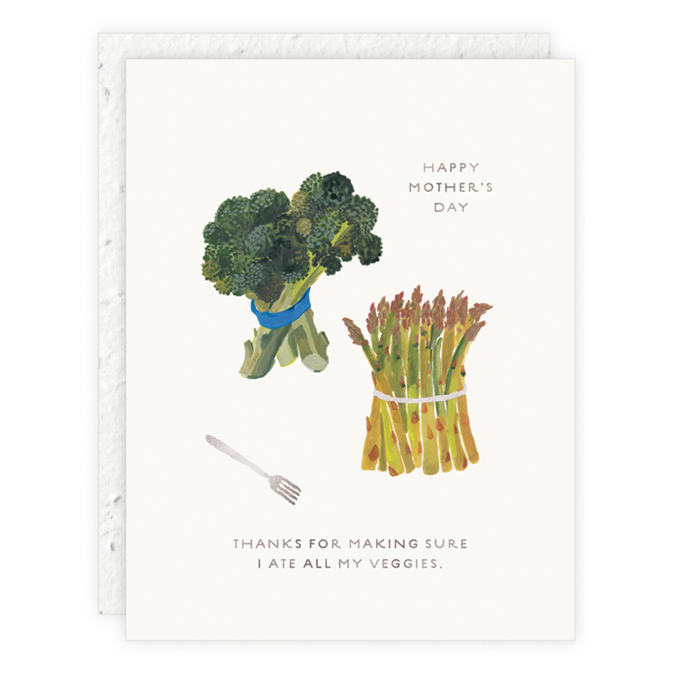 Mother's Day Card - Eat Your Veggies