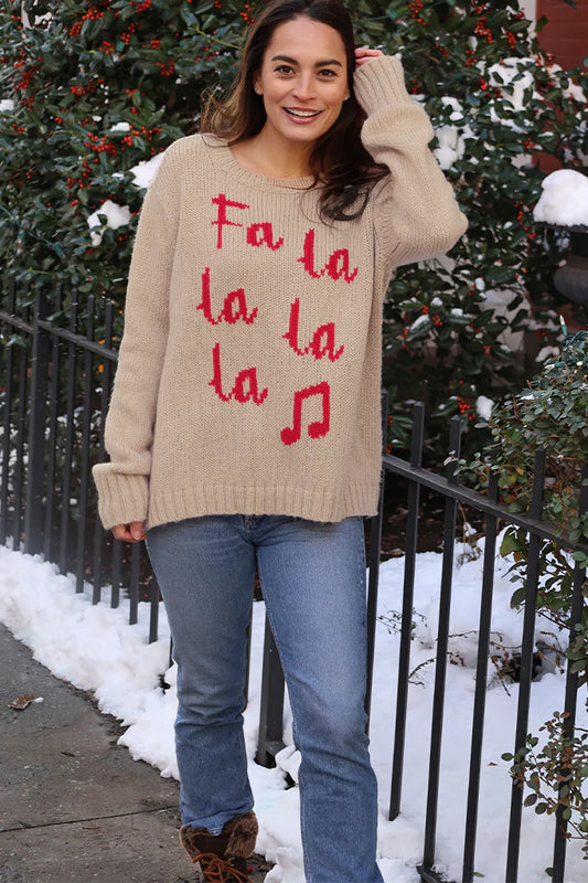 Fa La La Crew Sweater