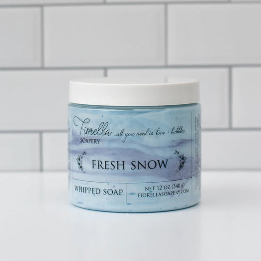 Lg Whipped Soap - Fresh Snow