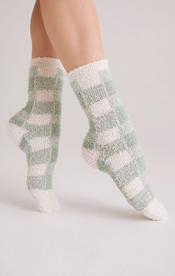 Checker Plush Socks