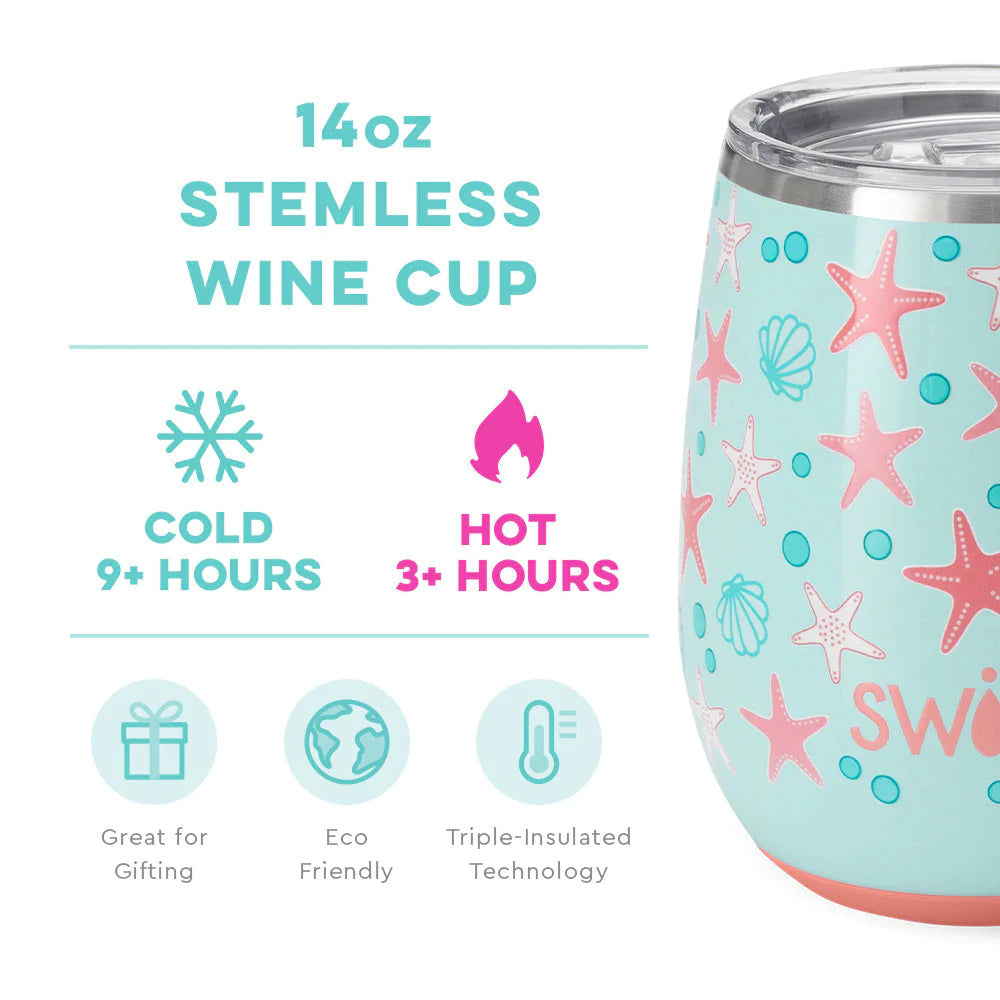 Stemless Wine Cup - Starfish